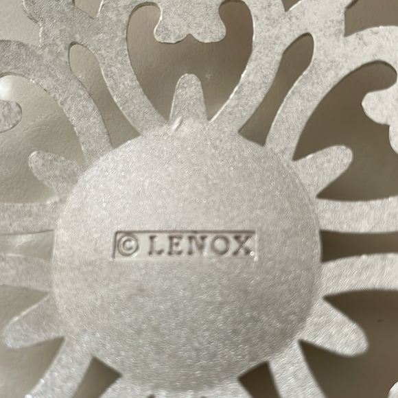 NIB Lenox Bejeweled Silverplate Snowflake Ornament Rhinestone Christmas Holiday - Picture 3 of 6